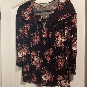 Floral dress shirt NWOT
